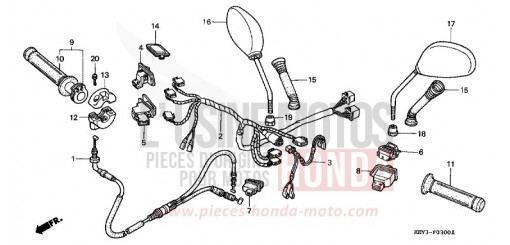 COMMUTATEUR/CABLE FES125W de 1998
